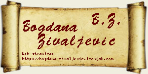 Bogdana Živaljević vizit kartica